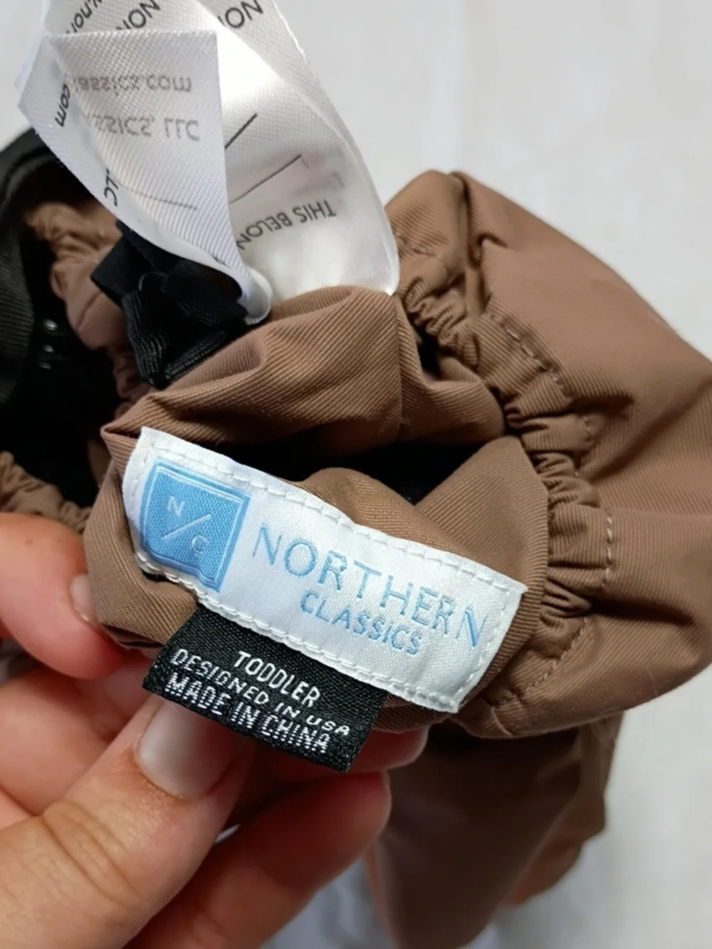 NWT Northern Classics Cocoa Brown Primaloft Toddler Boy Mittens Winter